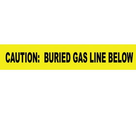 NMC NDYG Caution Buried Gas Line Below Informer Non-Detectable Warning Tape